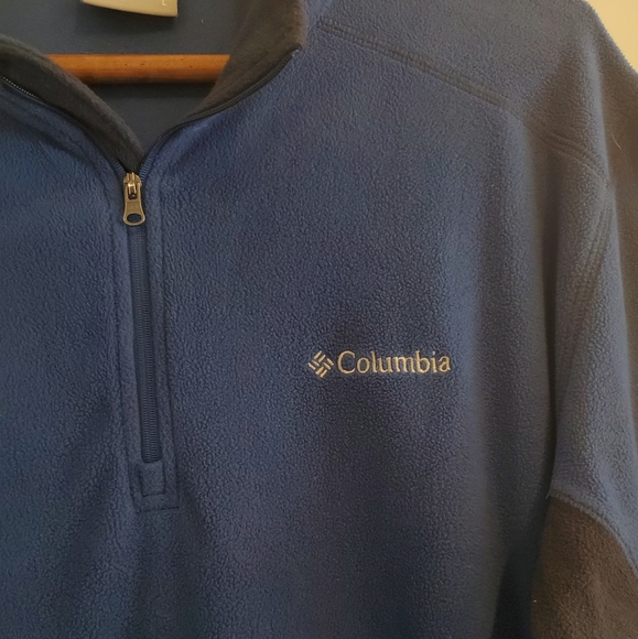 Columbia Thin Fleece Navy Blue and Black - Picture 2 of 5